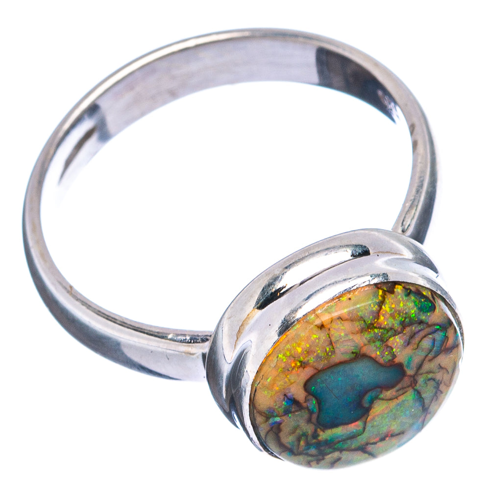 Rare Sterling Opal Ring Size 6.75 (.925 Sterling Silver)