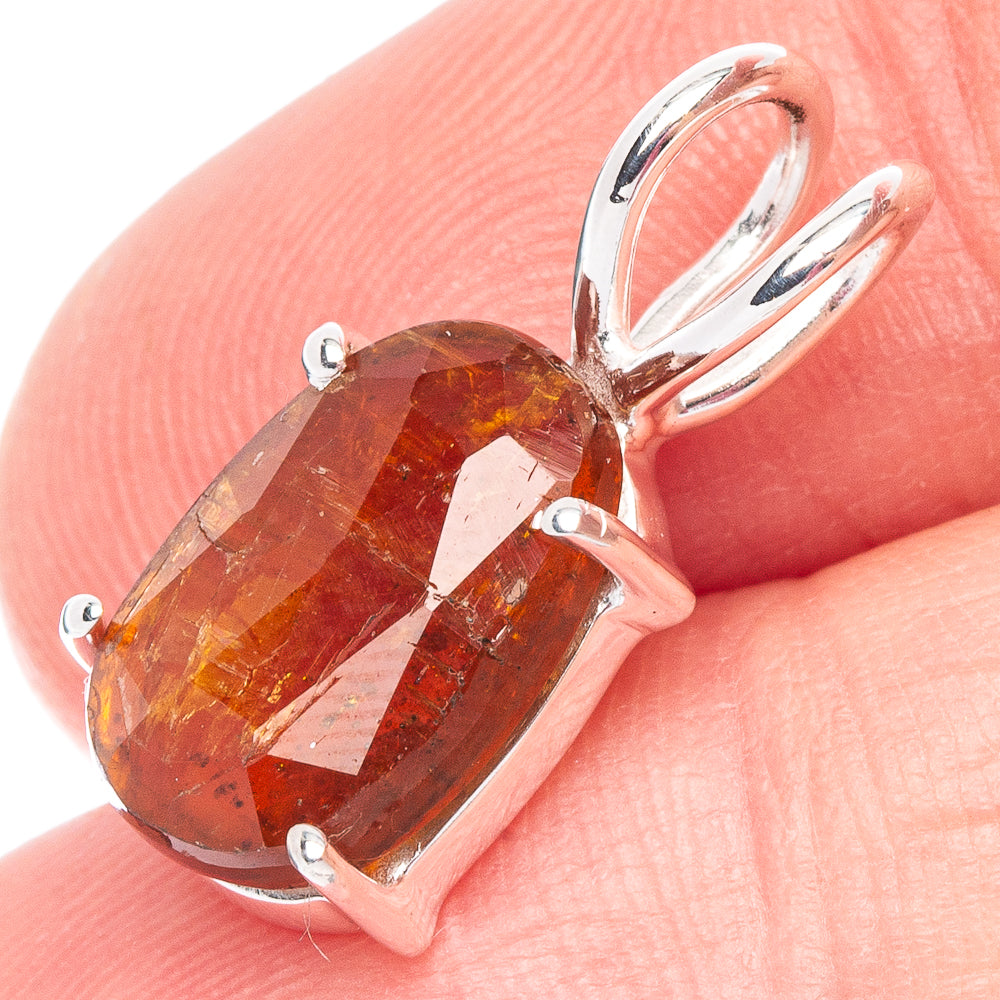 Value Sunstone Pendant 3/4" (925 Sterling Silver) P44397