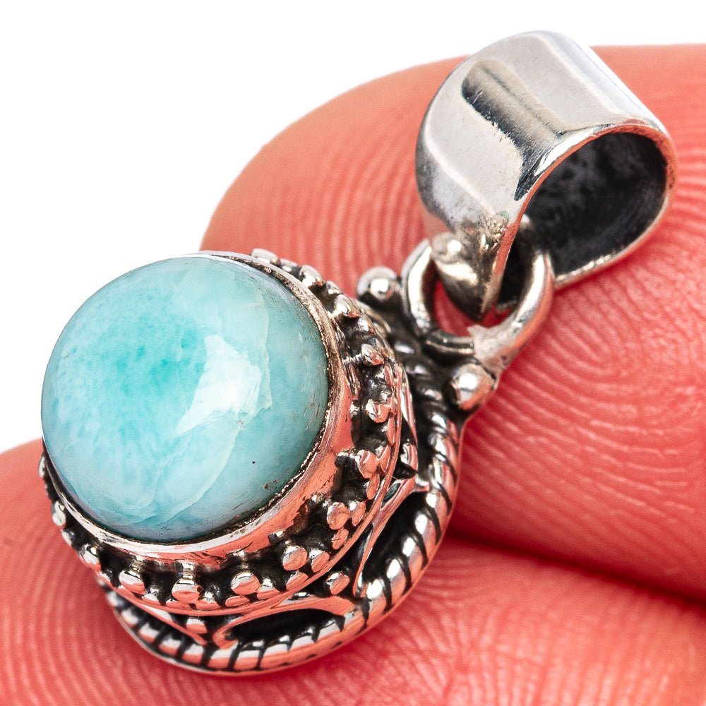 Larimar Pendants 7/8" (925 Sterling Silver) P42314