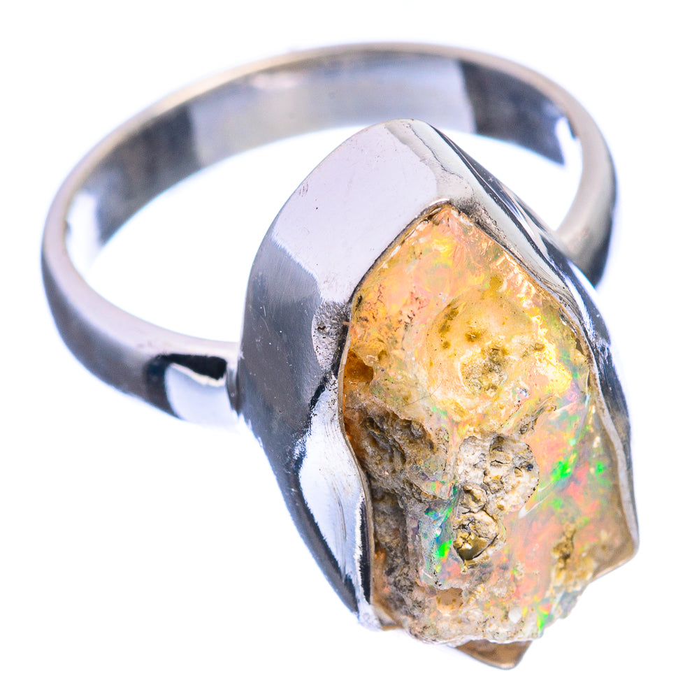 Raw Ethiopian Opal Ring Size 6.5 (925 Sterling Silver) R142306
