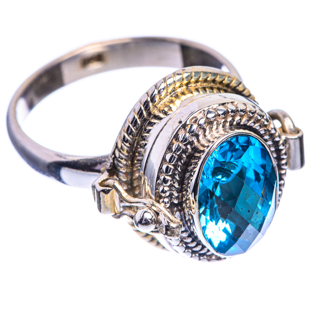 Poison Blue Topaz Ring Size 9.75 (925 Sterling Silver) RING143224