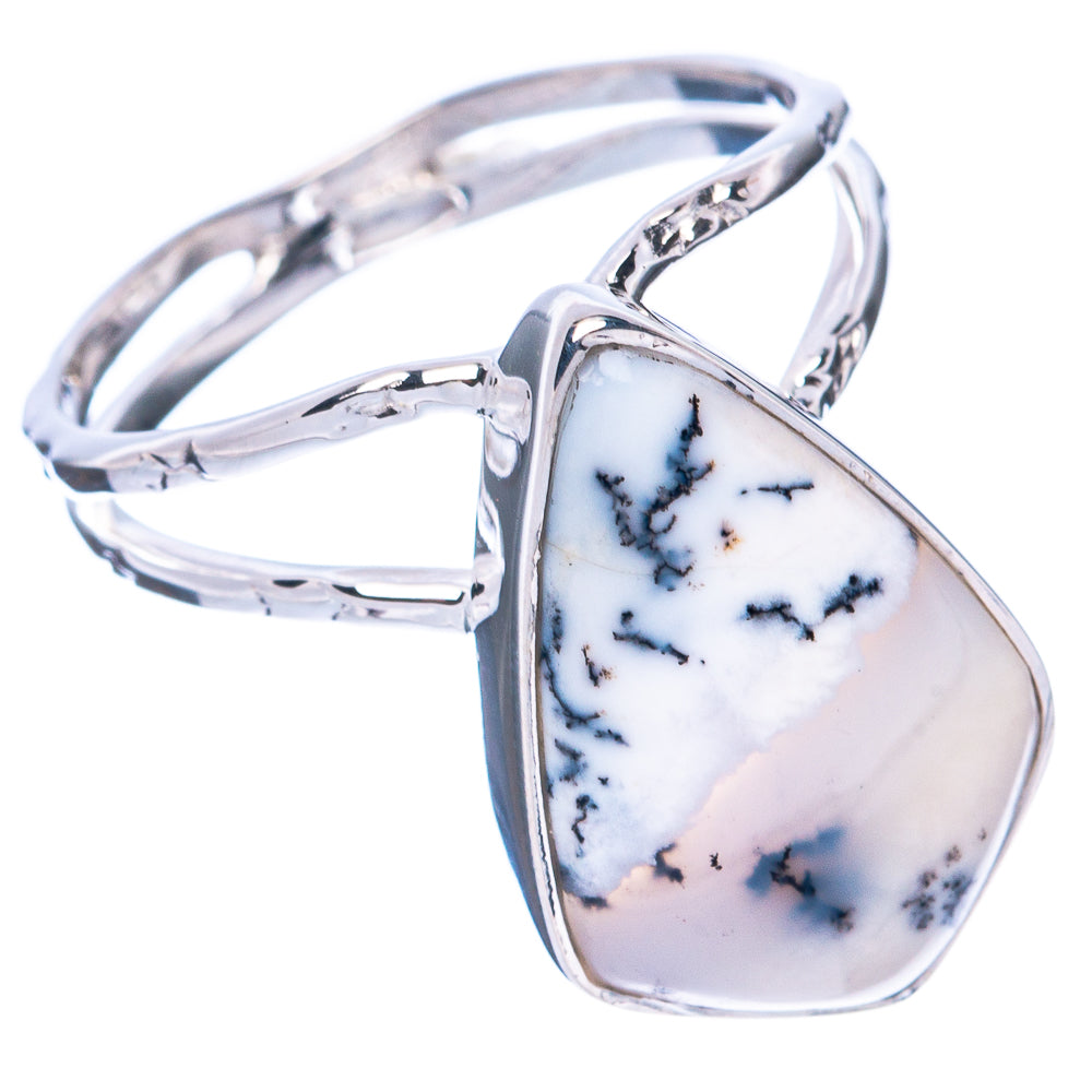 Premium Dendritic Opal 925 Sterling Silver Ring Size 6 (925 Sterling Silver) R2699