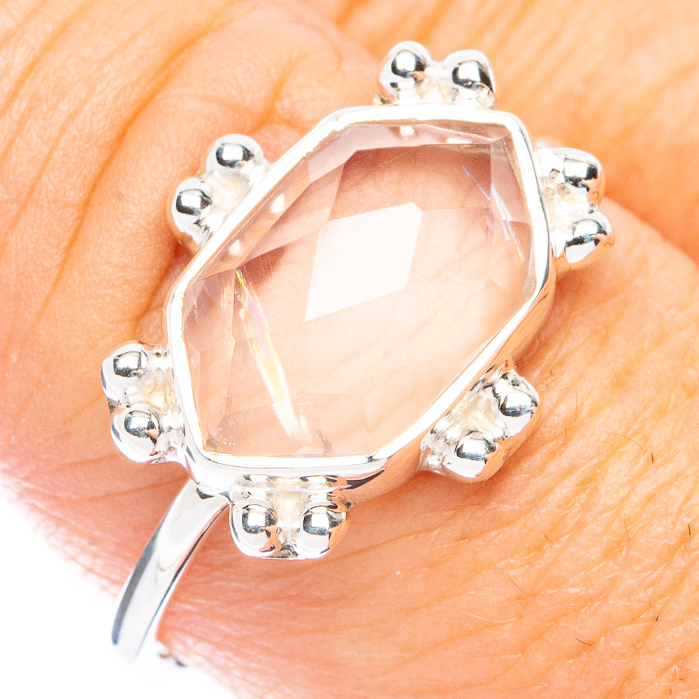 Premium Rose Quartz Ring Size 9 (925 Sterling Silver) RING7762