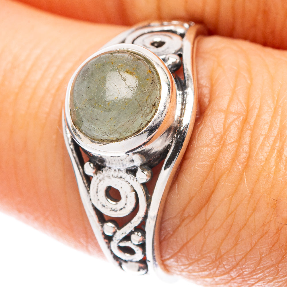 Aquamarine 925 Sterling Silver Ring Size 8 (925 Sterling Silver) R5358