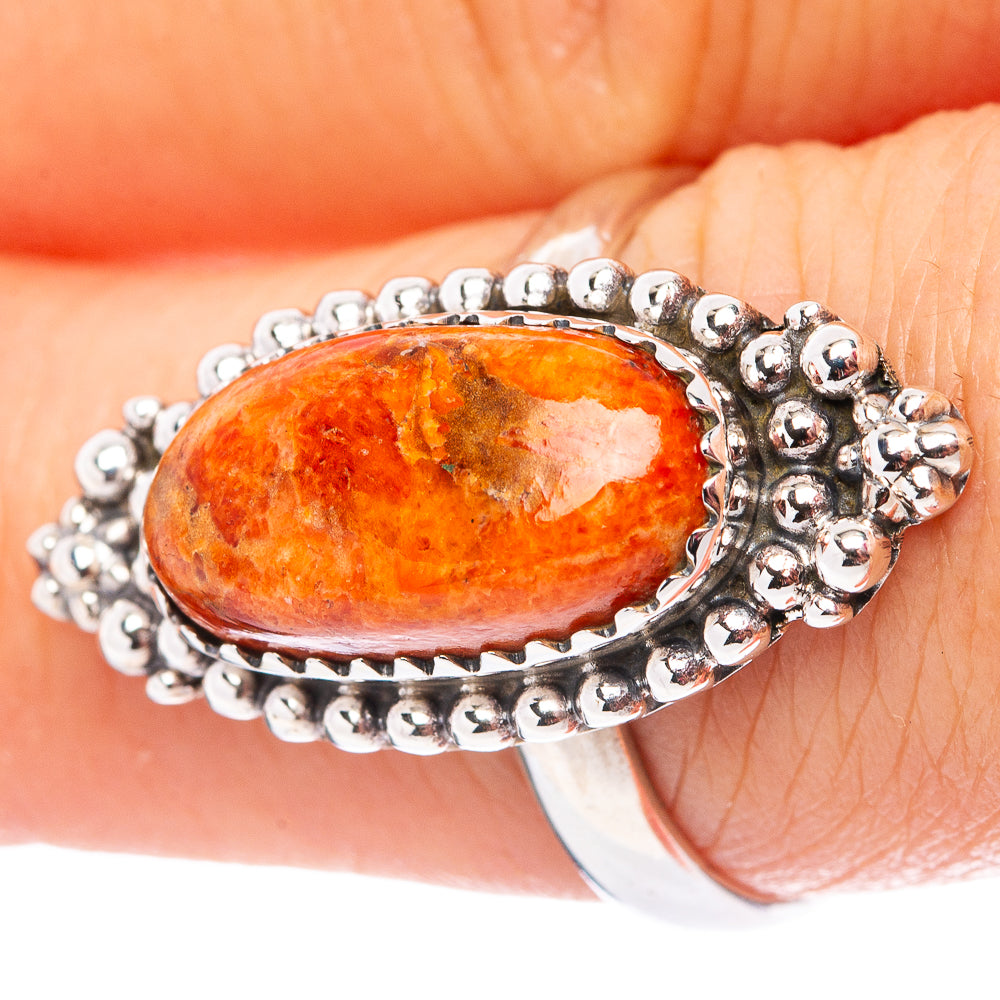 Sponge Coral Ring Size 7.75 (.925 Sterling Silver)