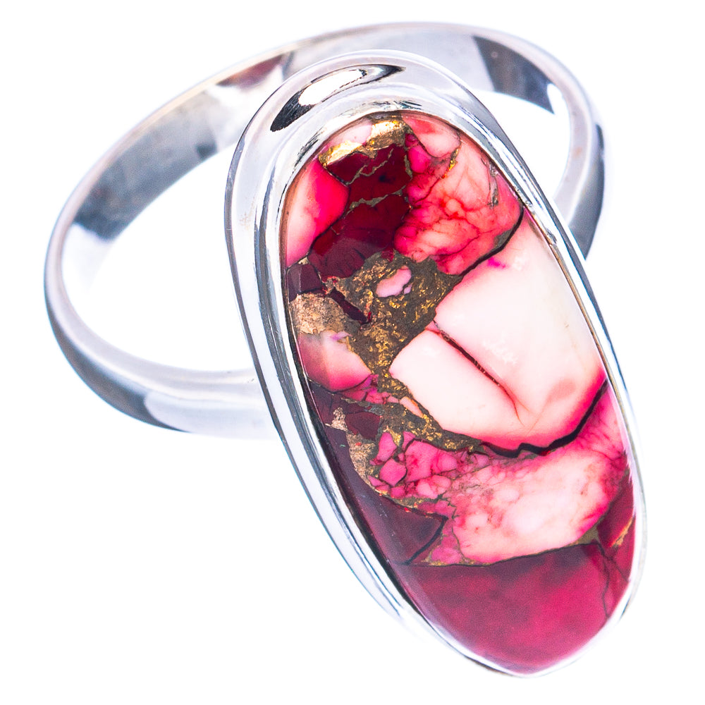 Red Dahlia Mohave Turquoise Ring Size 9 (.925 Sterling Silver)