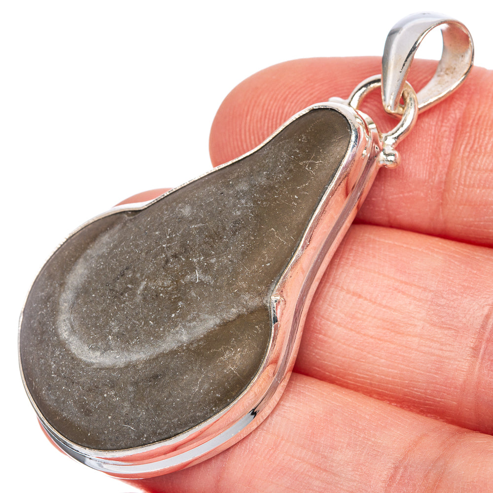 Menilite Opal  Pendant 2 1/8" (925 Sterling Silver) P40766