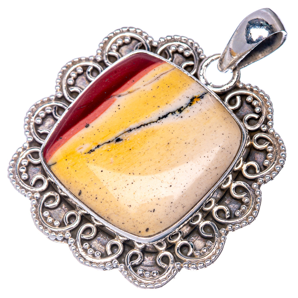 Mookaite Pendant 1 3/8" (925 Sterling Silver) P40863