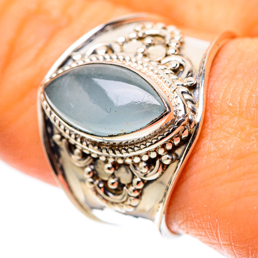 Aquamarine 925 Sterling Silver Ring Size 9 (925 Sterling Silver) RING139551