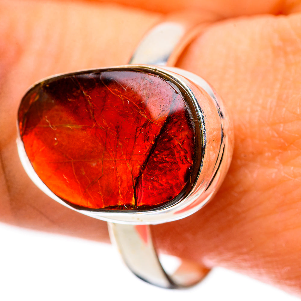 Canadian Ammolite 925 Sterling Silver Ring Size 11 (925 Sterling Silver) RING139433