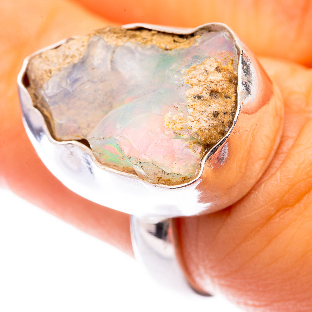 Rough Ethiopian Opal Ring Size 6 (925 Sterling Silver) R140899