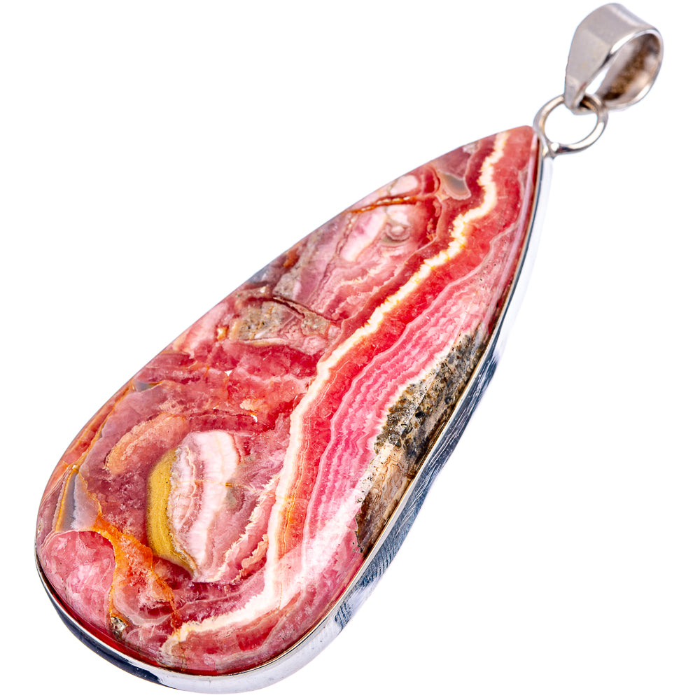 Premium Rhodochrosite Pendant 2 3/4" (.925 Sterling Silver)