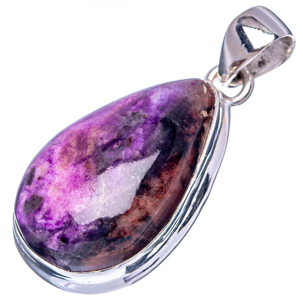 Rare Sugilite 925 Sterling Silver Pendant 1 1/2" (925 Sterling Silver) P42654