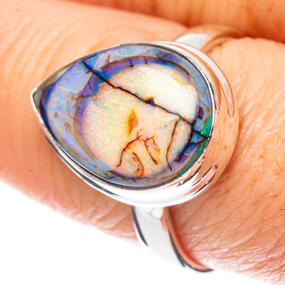 Rare Sterling Opal Ring Size 8.25 (925 Sterling Silver) R2994