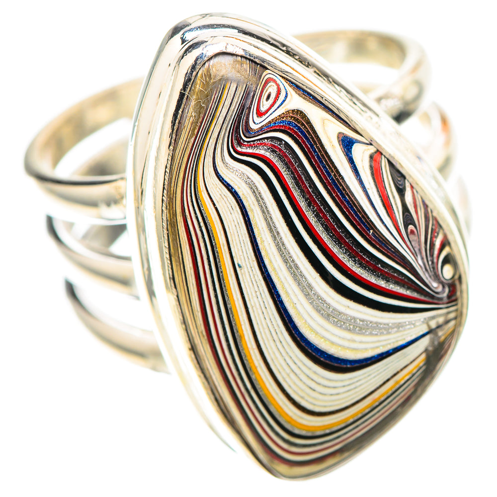Fordite 925 Sterling Silver Ring Size 6.75 (925 Sterling Silver) RING139524