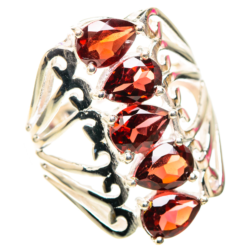 Garnet Ring Size 8 (925 Sterling Silver) RING138359