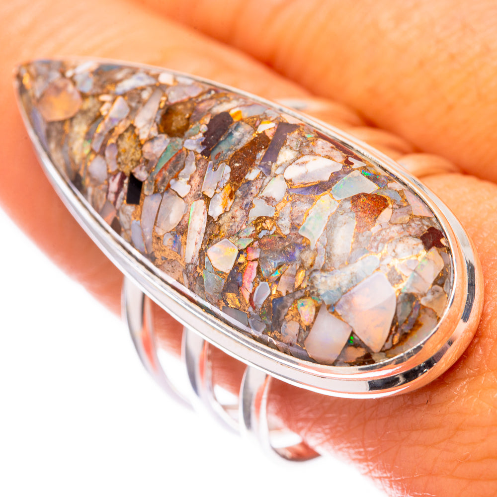 Large Brecciated Ethiopian Opal 925 Sterling Silver Ring Size 10 (925 Sterling Silver) RING140460