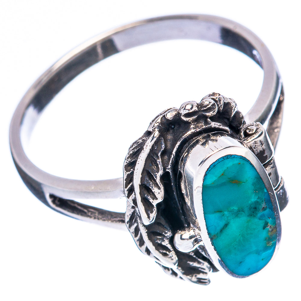 Rare Arizona Turquoise Pioson Ring Size 8.75 (925 Sterling Silver) R3351