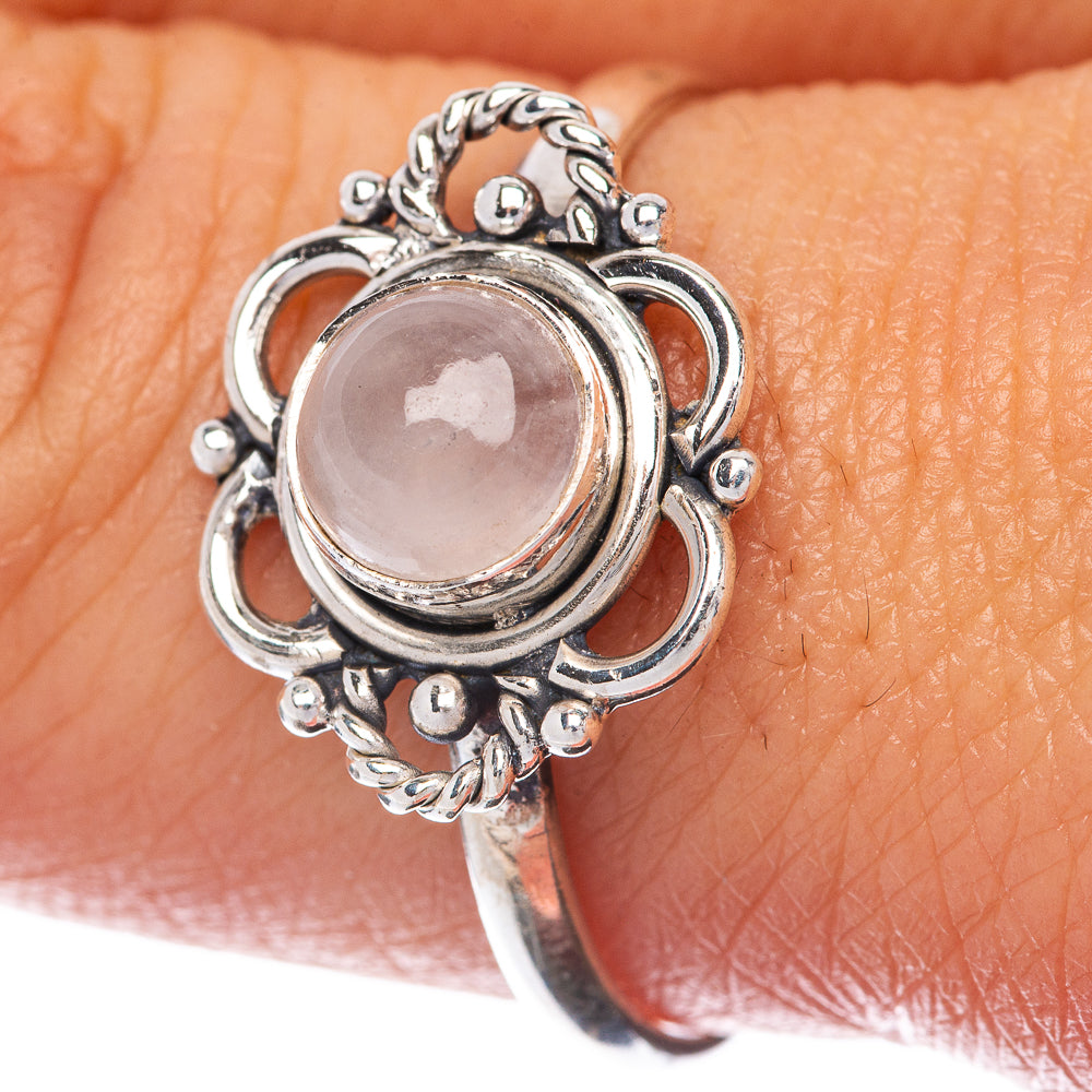 Rainbow Moonstone Dainty Ring Size 9.25 (925 Sterling Silver) R145191