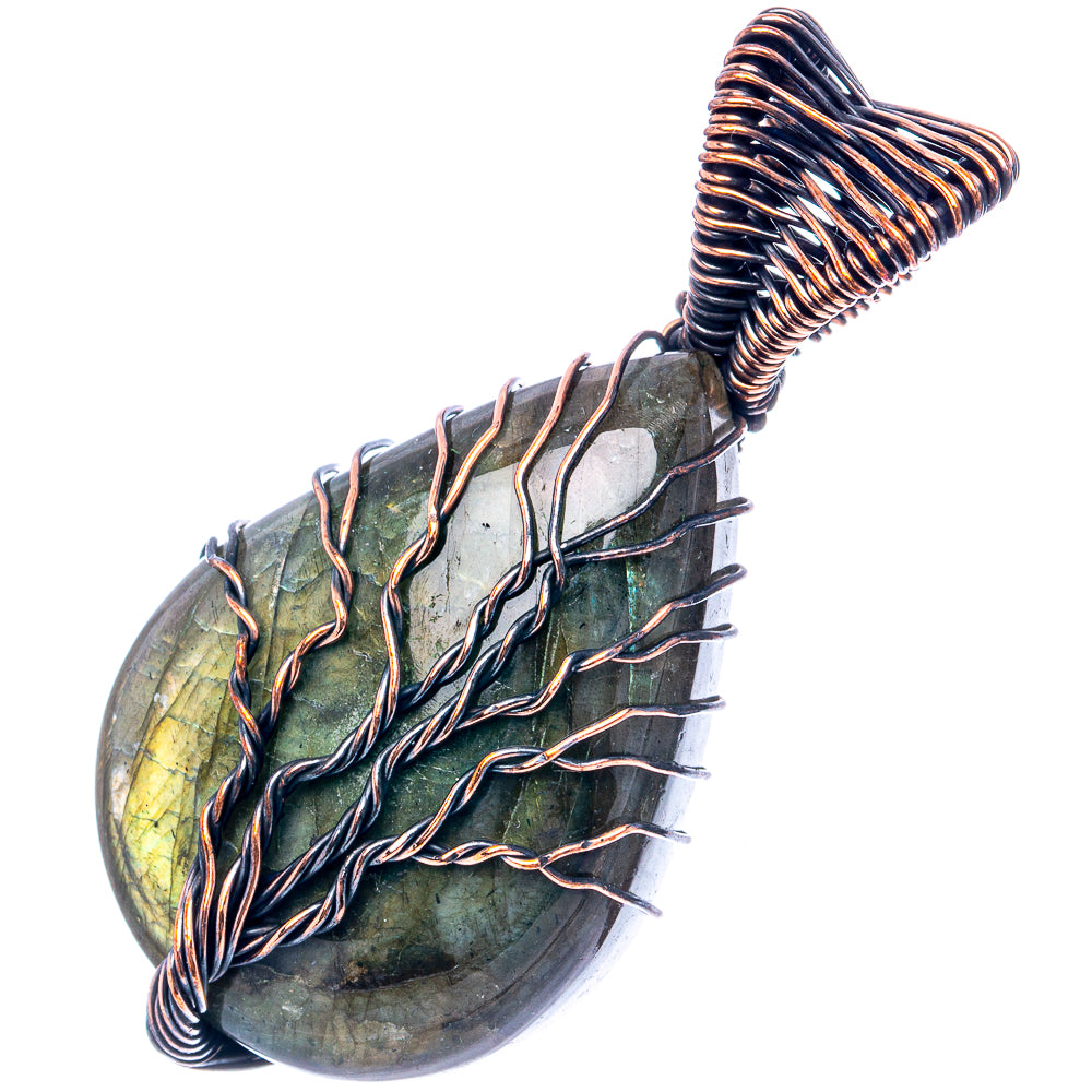 Labradorite Tree of Life 1 7/8" (Oxidized Copper)