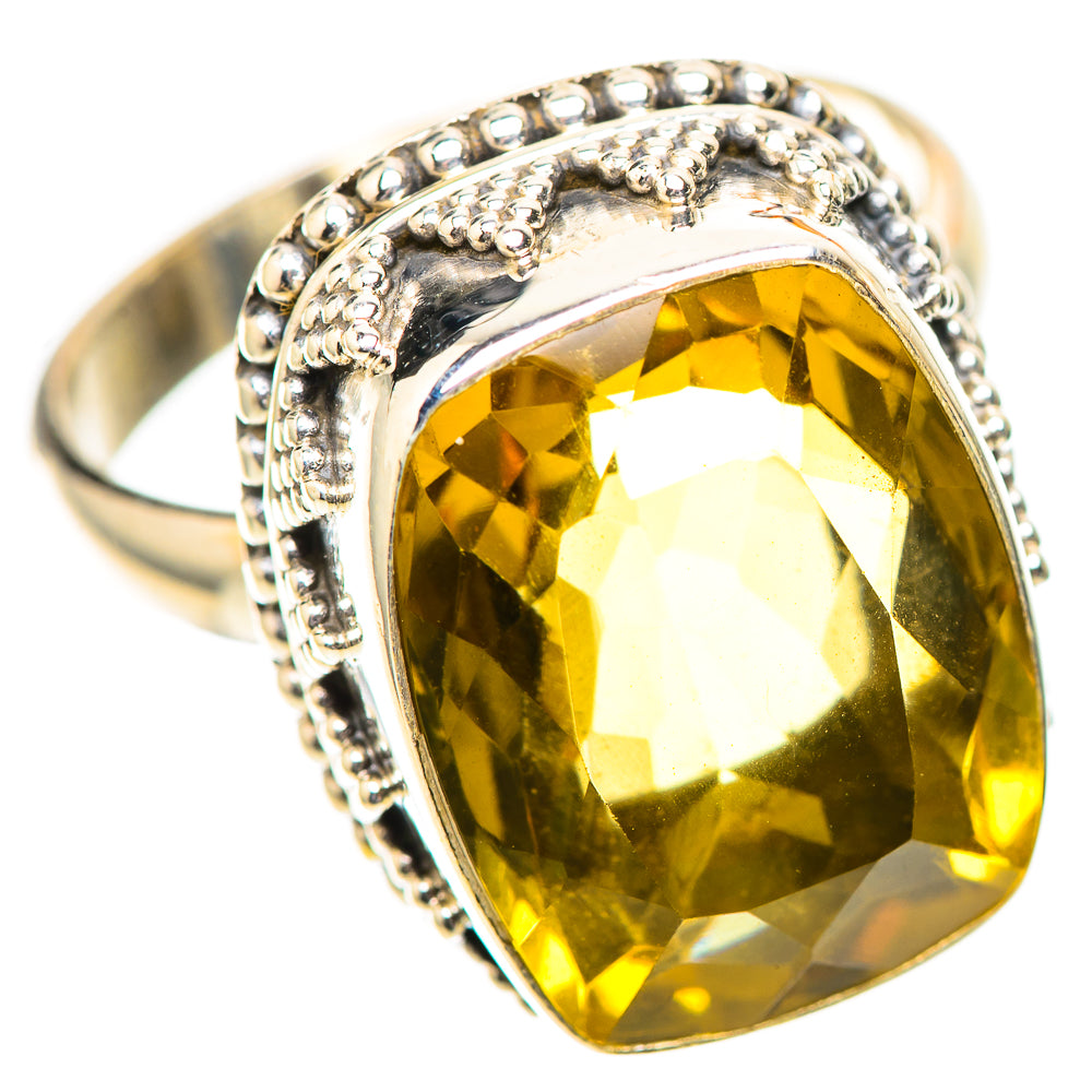 Faceted Citrine Ring Size 9 (925 Sterling Silver) RING139727