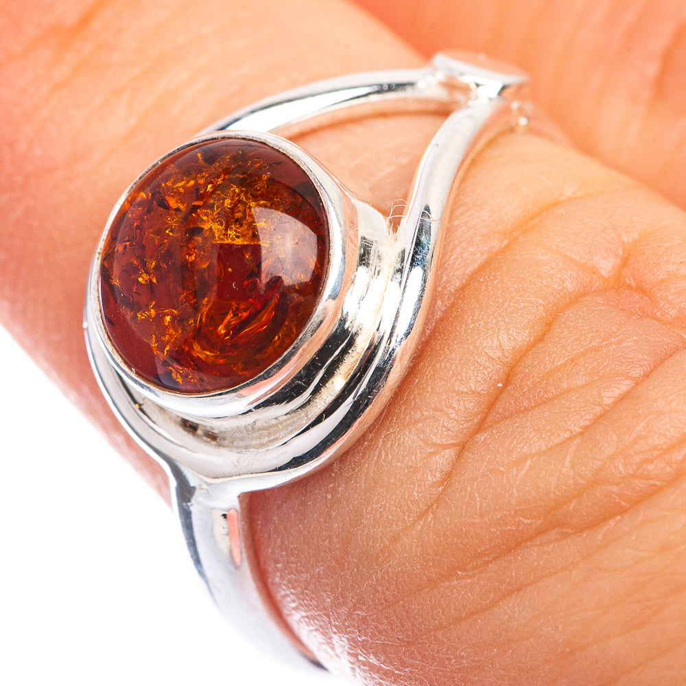 Baltic Amber Ring Size 6.25 (925 Sterling Silver) RING143286