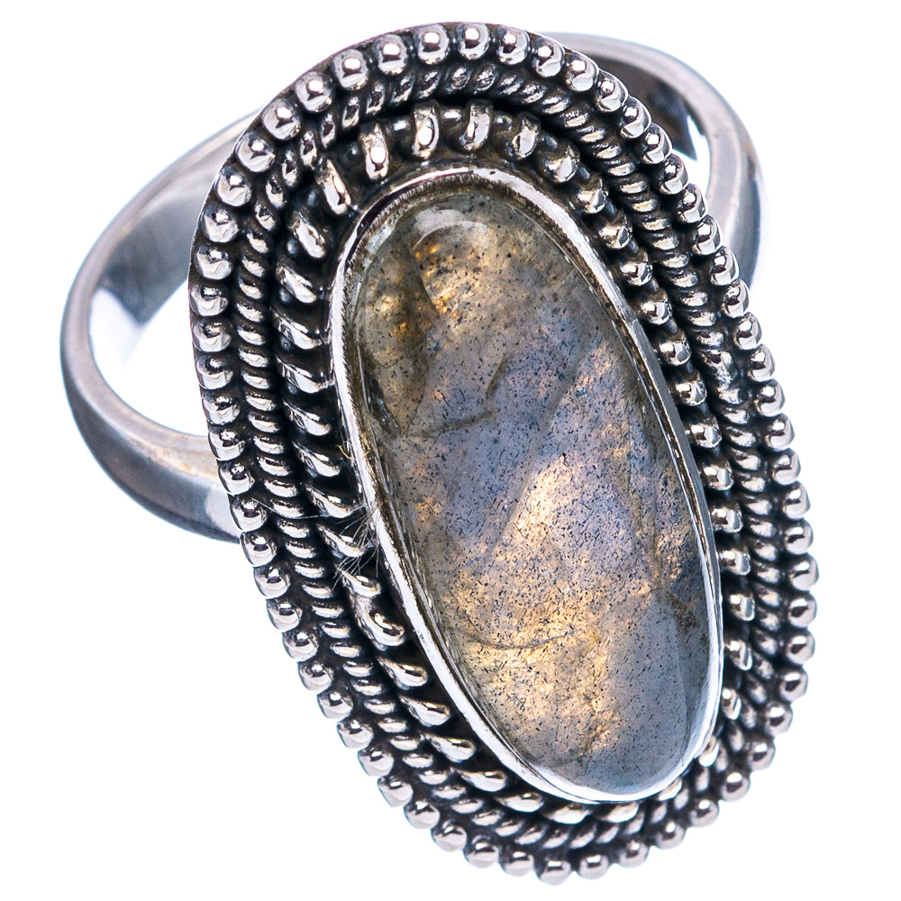 Labradorite Ring Size 7.25 (.925 Sterling Silver)