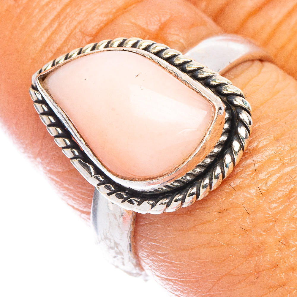 Pink Opal Ring Size 8 (925 Sterling Silver) R7151