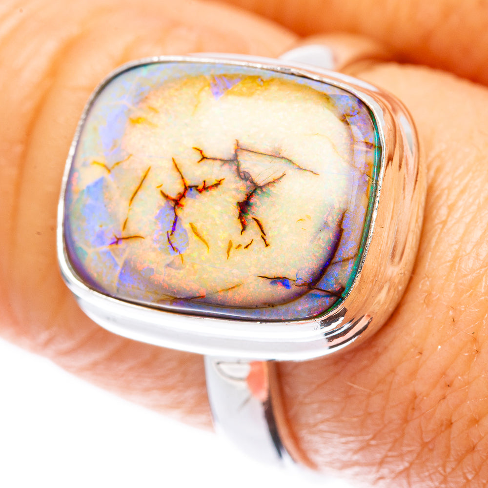 Rare Sterling Opal Ring Size 8.25 (925 Sterling Silver) R2165