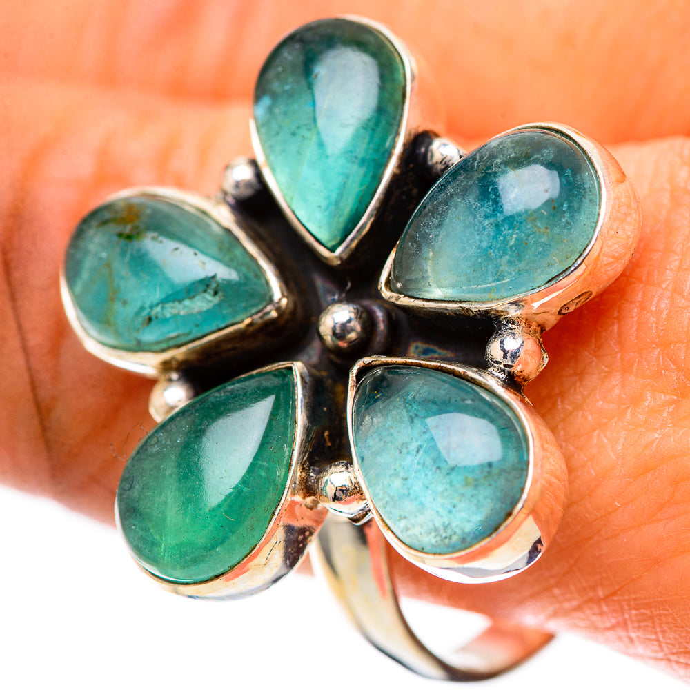 Large Blue Fluorite Ring Size 11 (925 Sterling Silver) RING139117