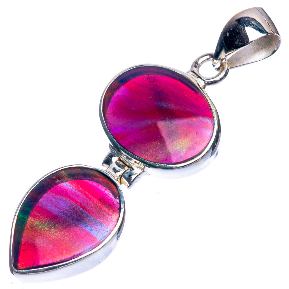 Aura Opal Pendant 1 3/4" (925 Sterling Silver) P39355