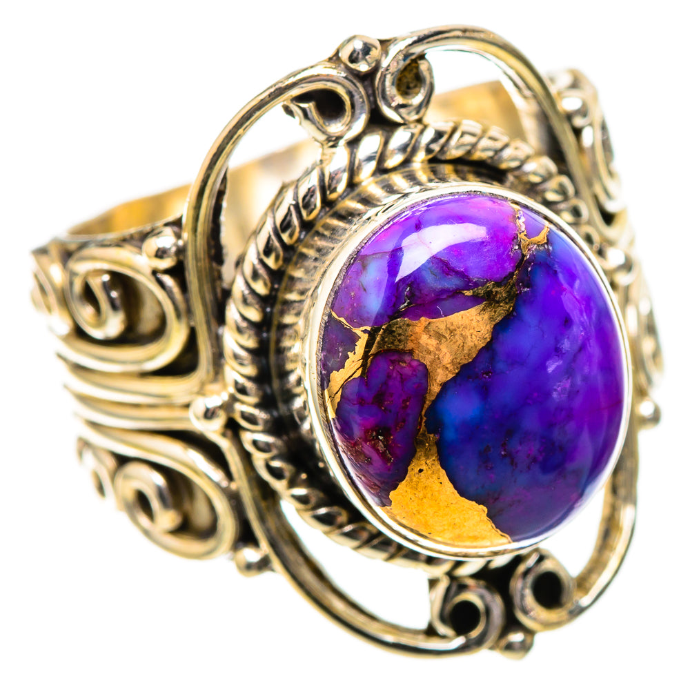 Purple Copper Composite Turquoise Ring Size 6.75 (925 Sterling Silver) RING137897