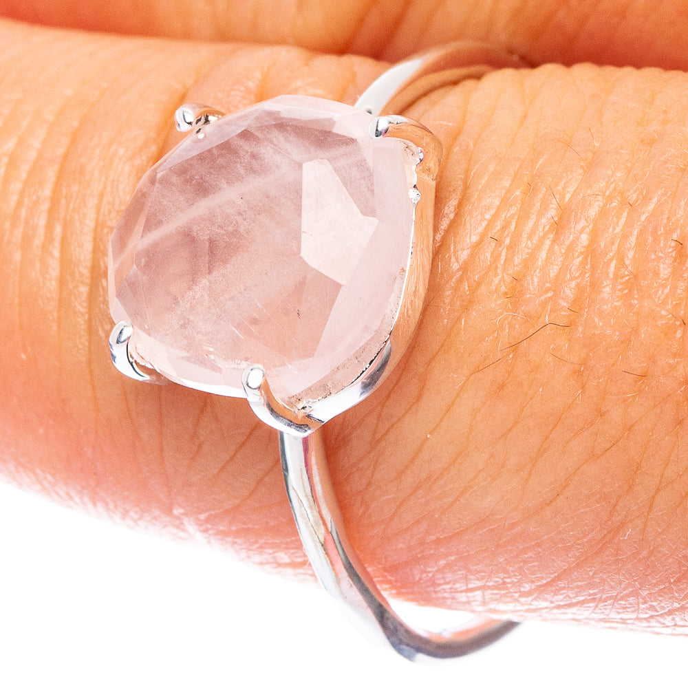 Value Rose Quartz Ring Size 8.75 (925 Sterling Silver) R7503