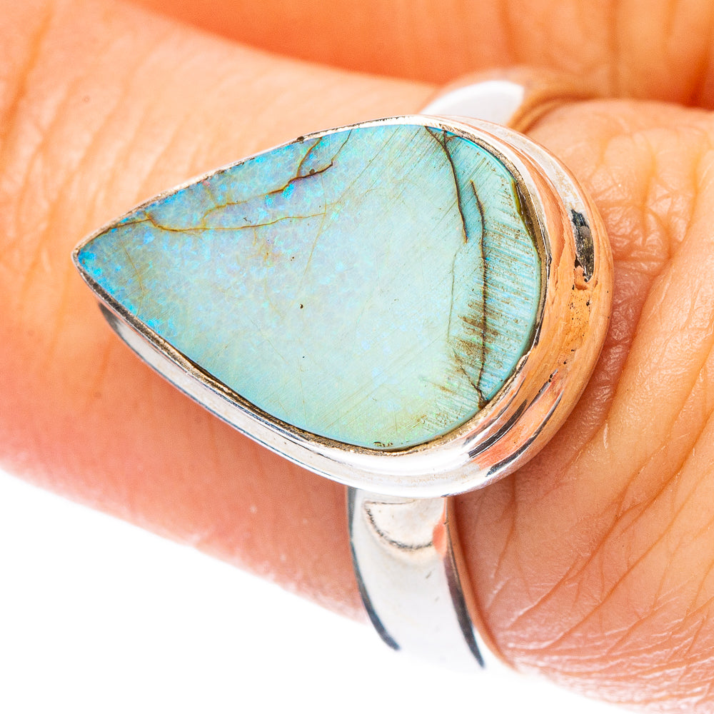 Rare Sterling Opal Ring Size 7 (925 Sterling Silver) R4359