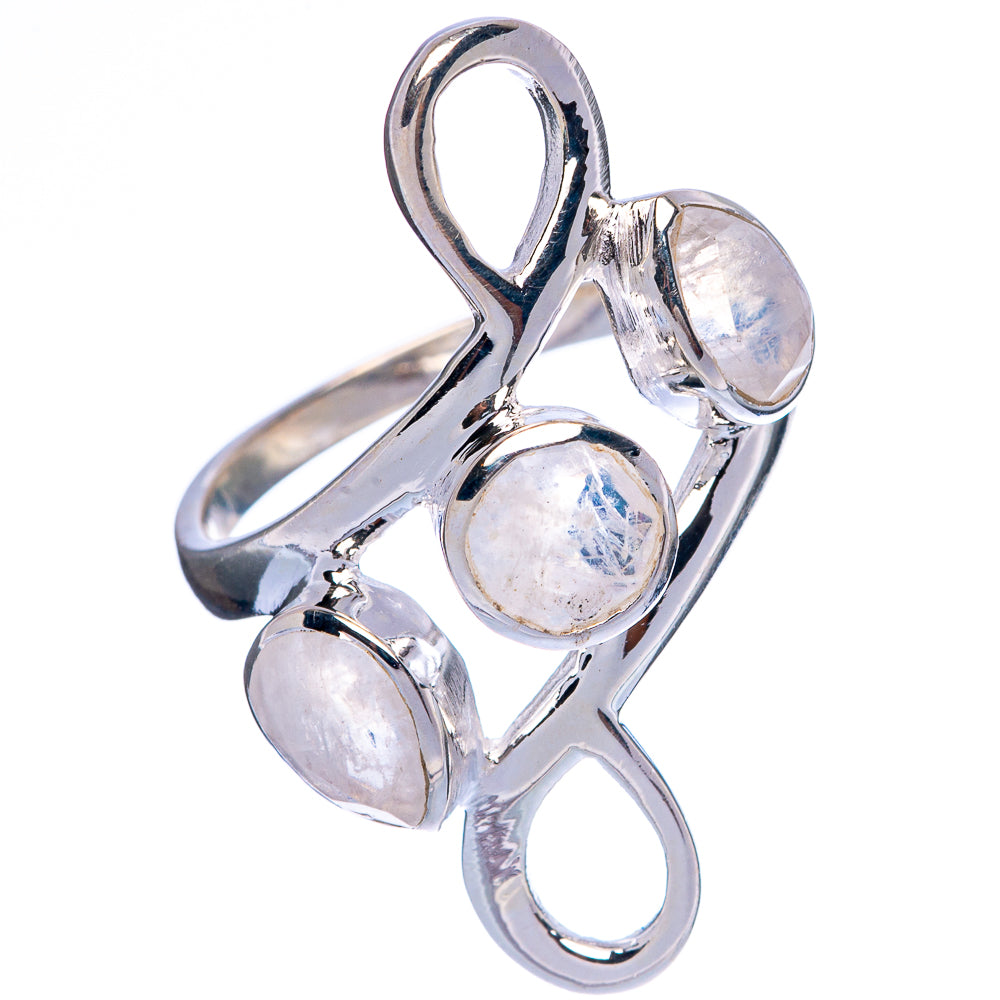 Rainbow Moonstone Ring Size 7.5 (925 Sterling Silver) R146462