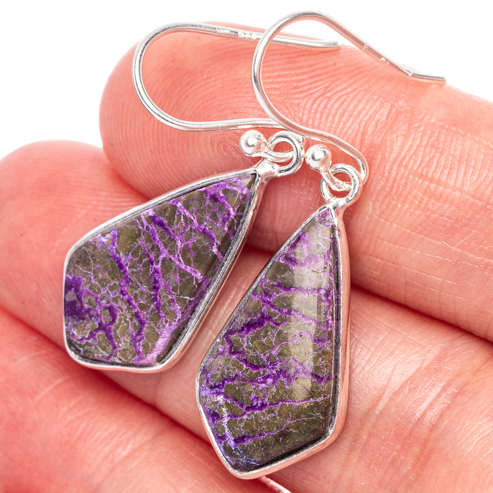 Stichtite 925 Sterling Silver Earrings 1 1/2" Ana Co E1146