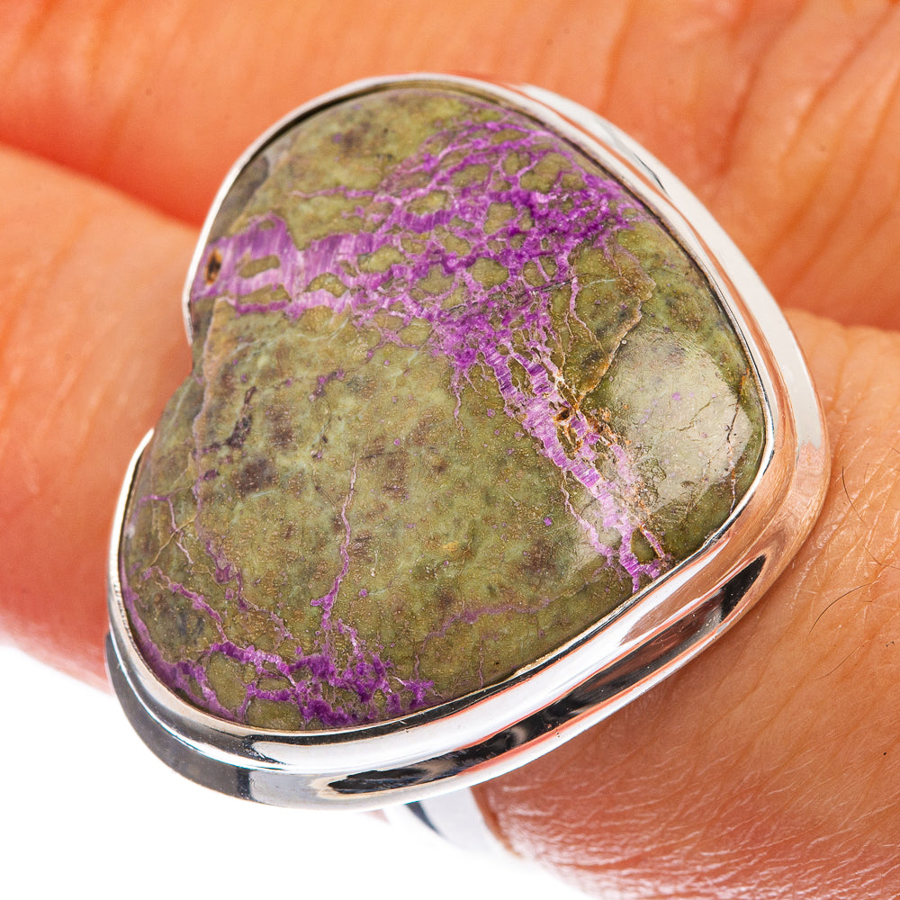 Large Stichtite 925 Sterling Silver Ring Size 6.5