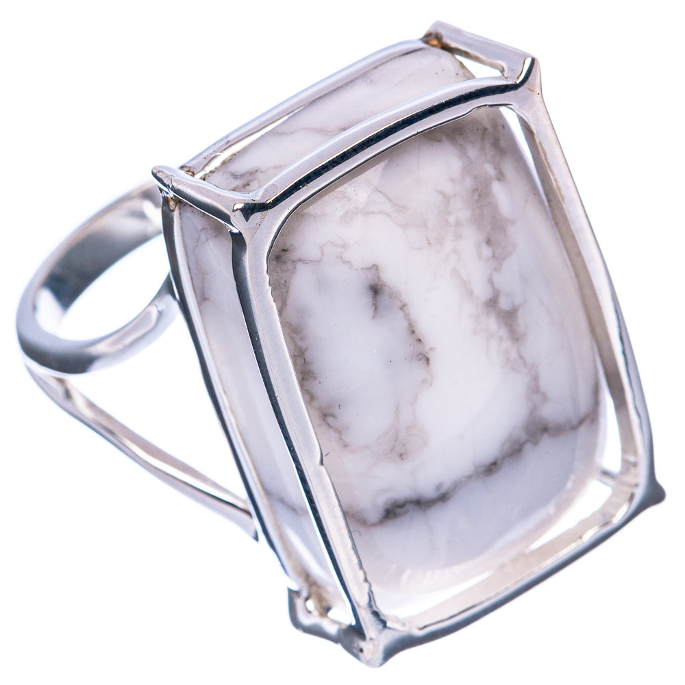 Premium Howlite Ring Size 8.75 (925 Sterling Silver) R2622
