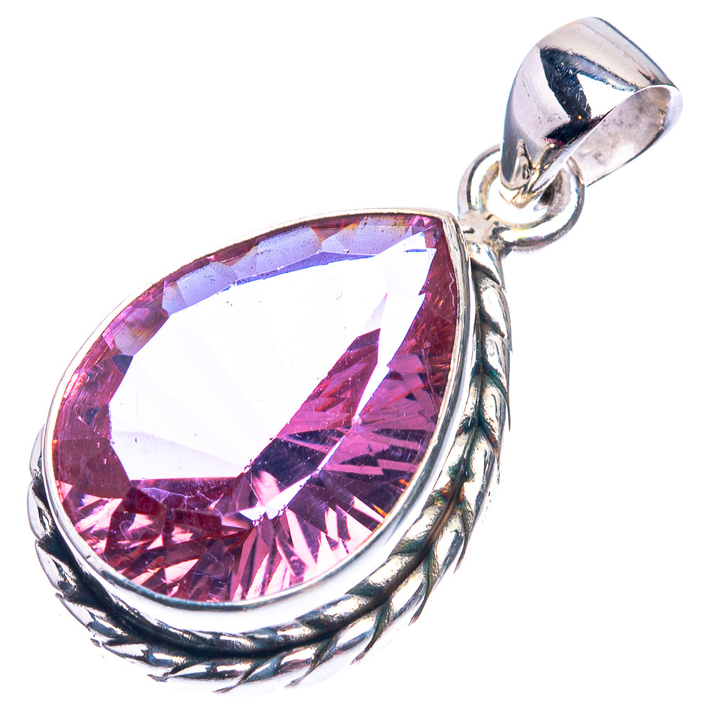 Alexandrite (Lab.) Pendant 1 1/4" (925 Sterling Silver) P38904
