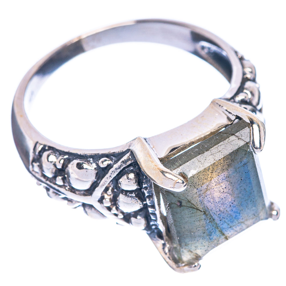 Labradorite Ring Size 10 (925 Sterling Silver) R1237