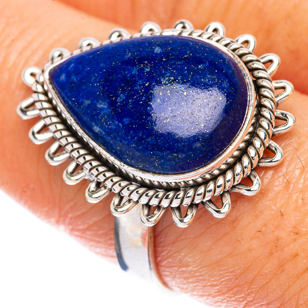 Lapis Lazuli Ring Size 8.75 (925 Sterling Silver) R1952