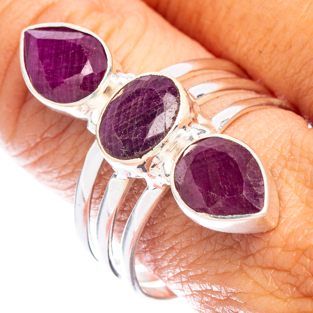 Ruby Ring Size 10.75 (925 Sterling Silver) R6985