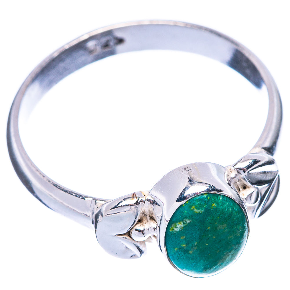 Chrysocolla Ring Size 7.5 (925 Sterling Silver) R5584