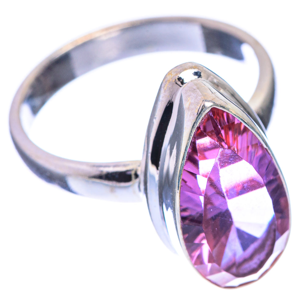Faceted Color Change Alexandrite (Lab.) Ring Size 7 (925 Sterling Silver) RING143306