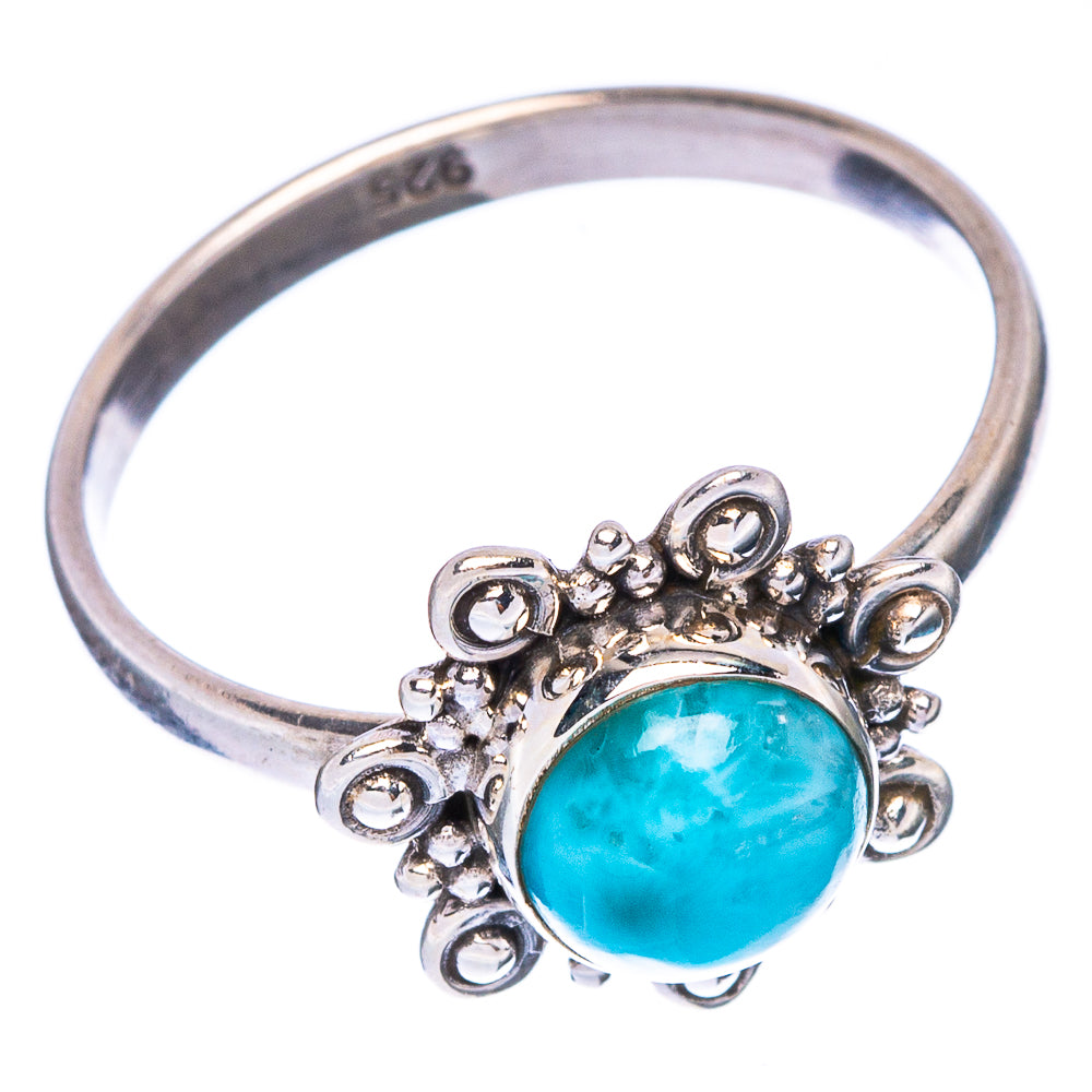Larimar Dainty Ring Size 8 (925 Sterling Silver) R146891