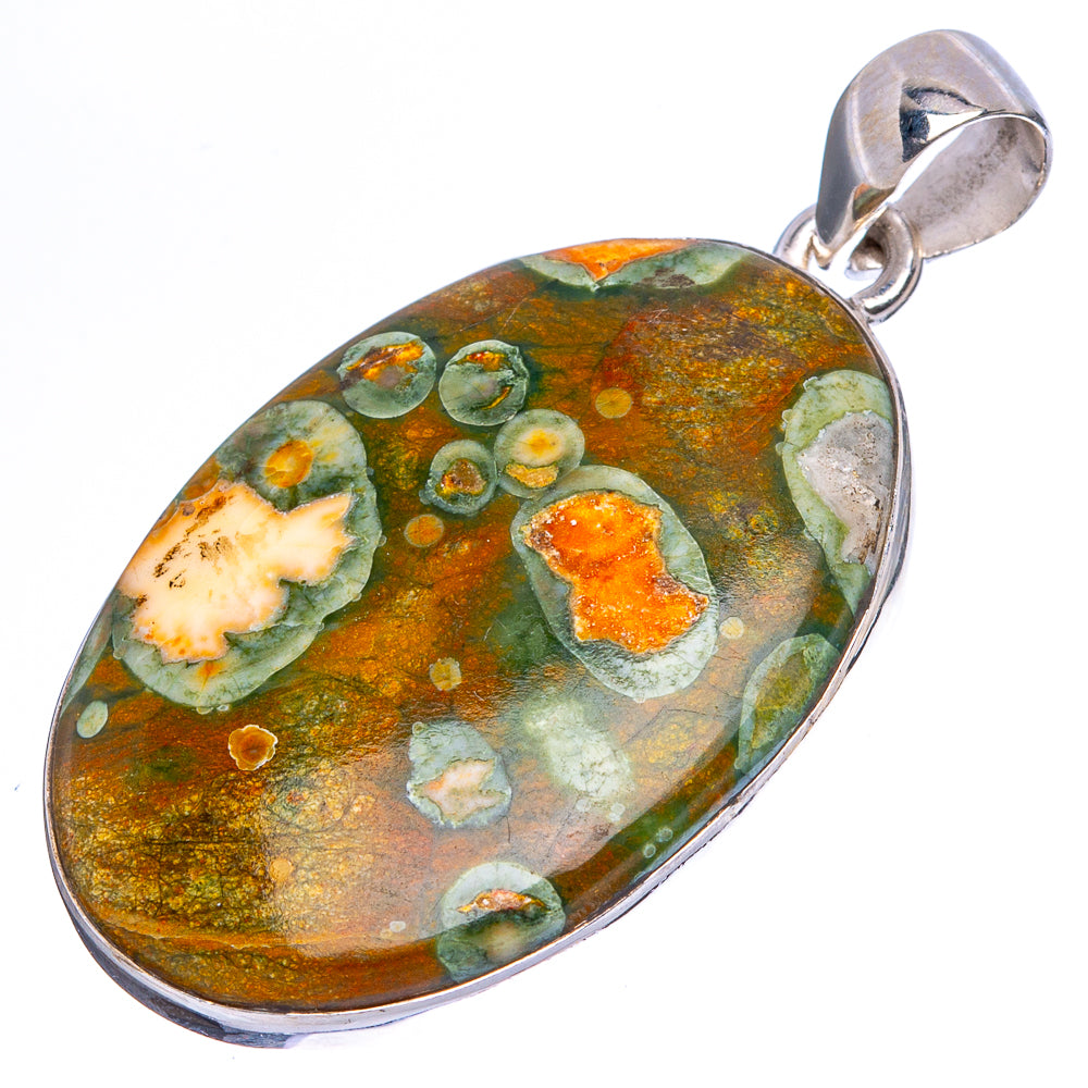 Rainforest Opal Pendant 1 5/8" (925 Sterling Silver) P43049