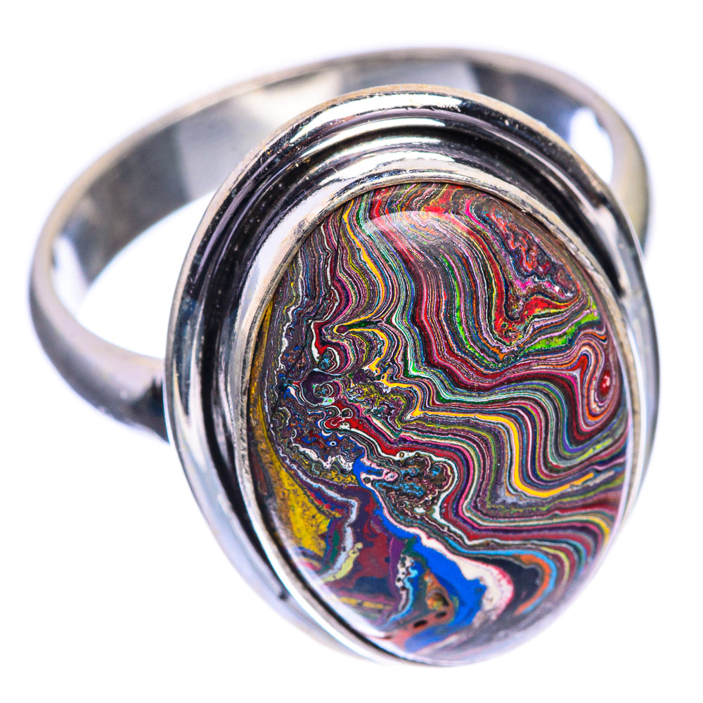 Fordite Ring Size 8 (925 Sterling Silver) RING143259