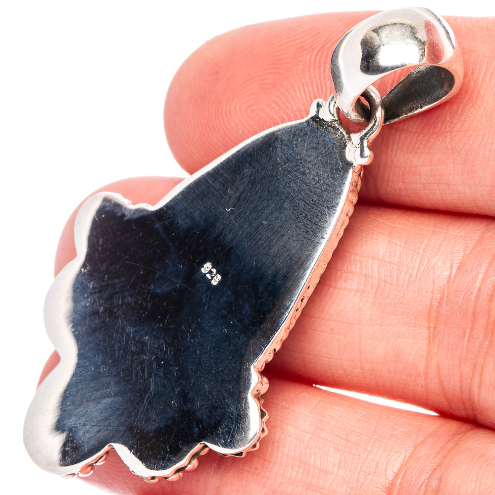 Sonoran Gold Turquoise Native Style Pendant 2 1/8" (.925 Sterling Silver) Exclusive