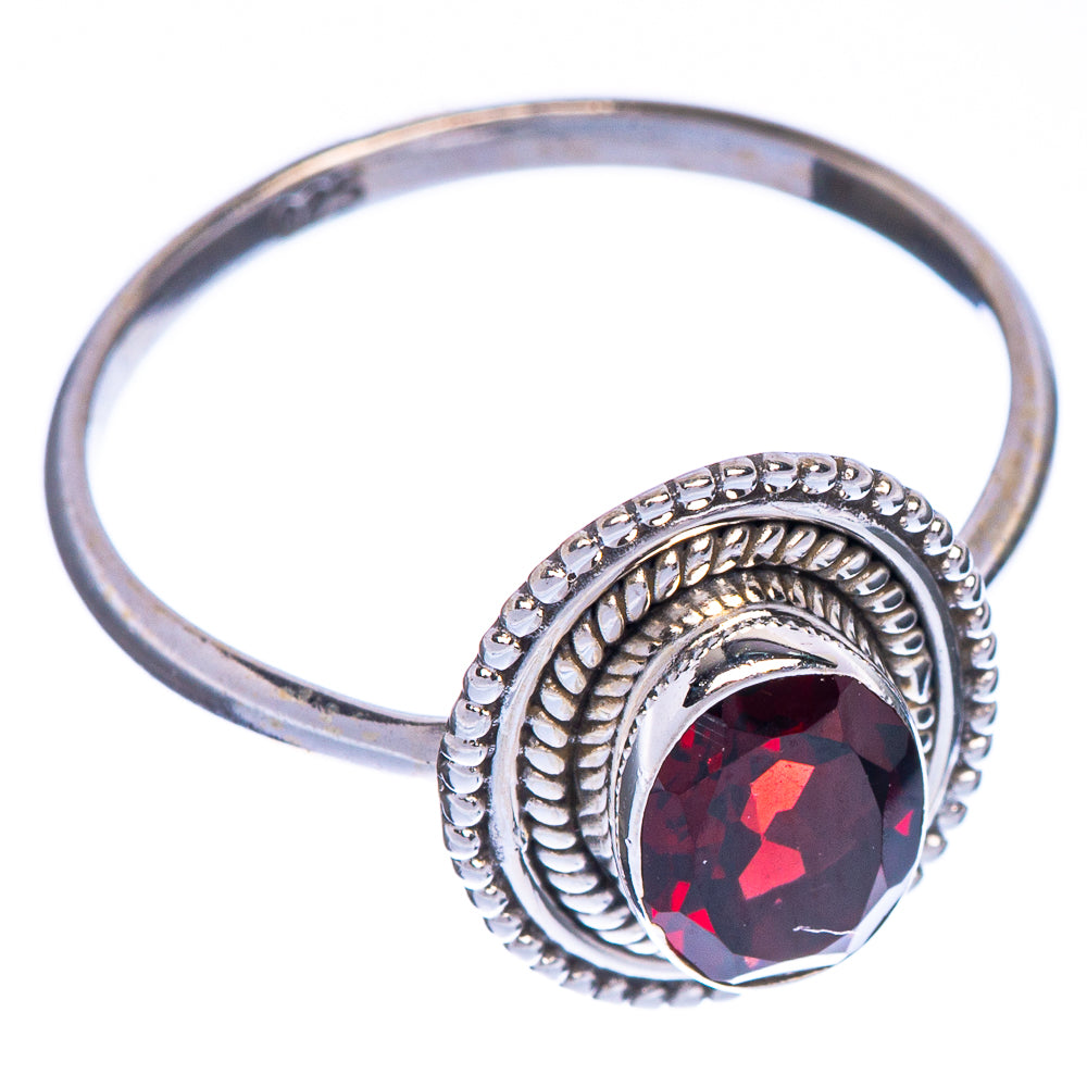 Garnet Dainty Ring Size 8 (925 Sterling Silver) R147207