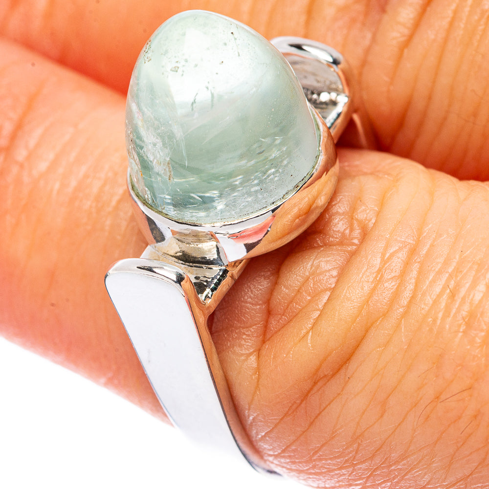 Asc Premium Natural Aquamarine Ring Size 7.25 (925 Sterling Silver) R3505